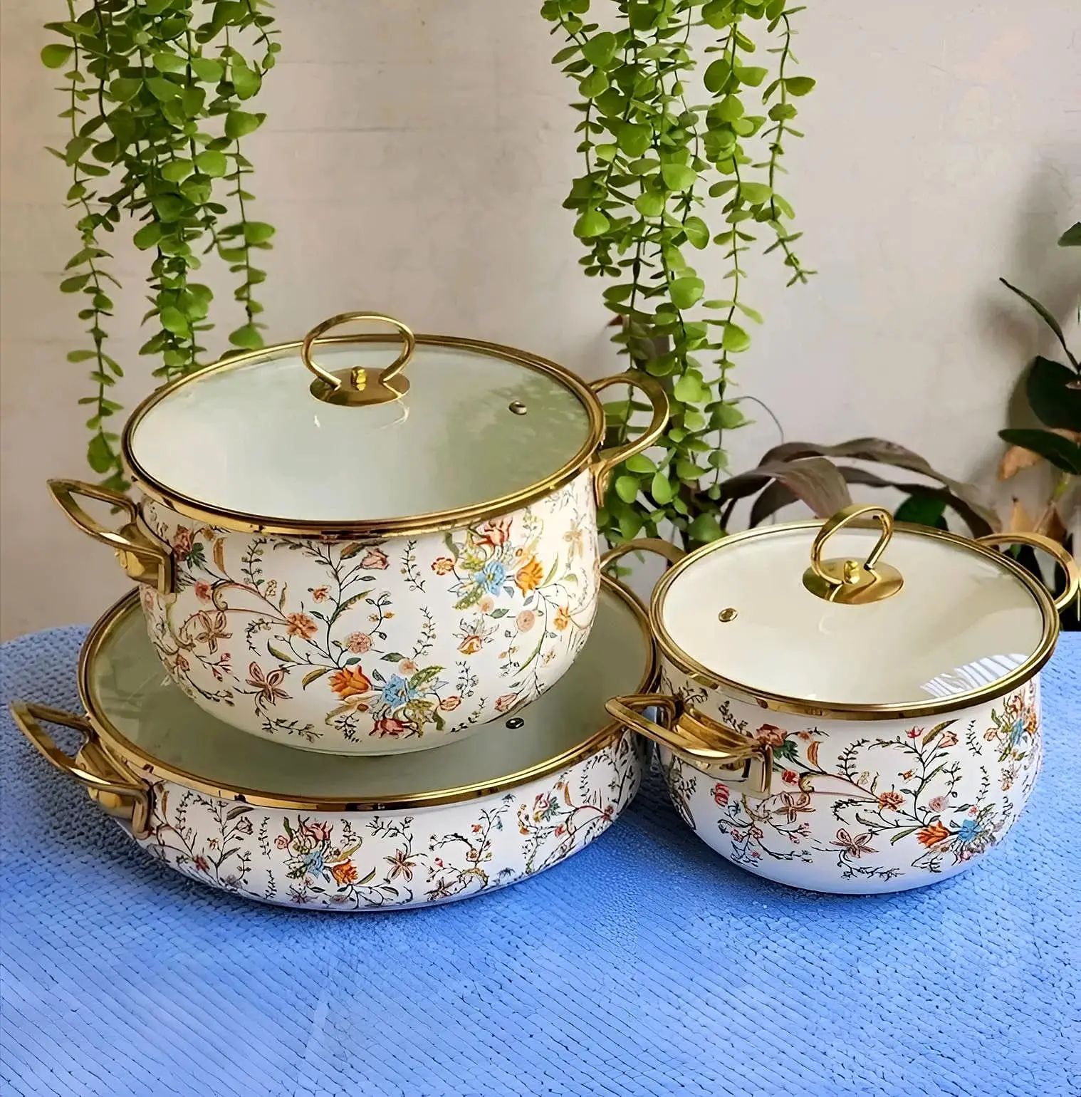 3pc Enamal casserole set-2 - Image 2