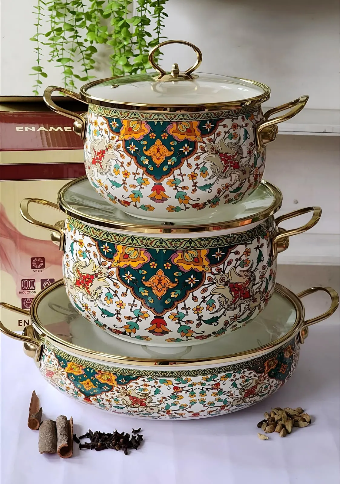 3pc Enamal casserole set-3 - Image 3