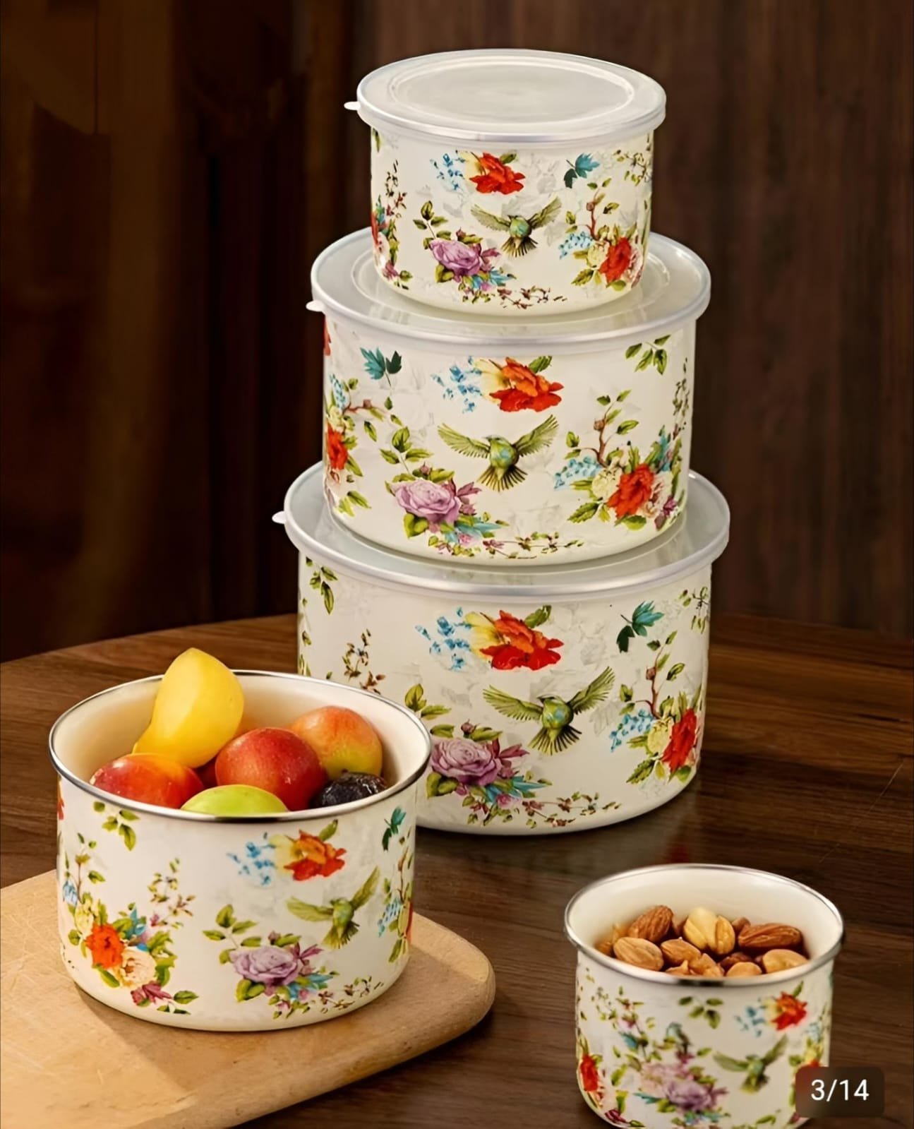 5pc Enamal Bati set