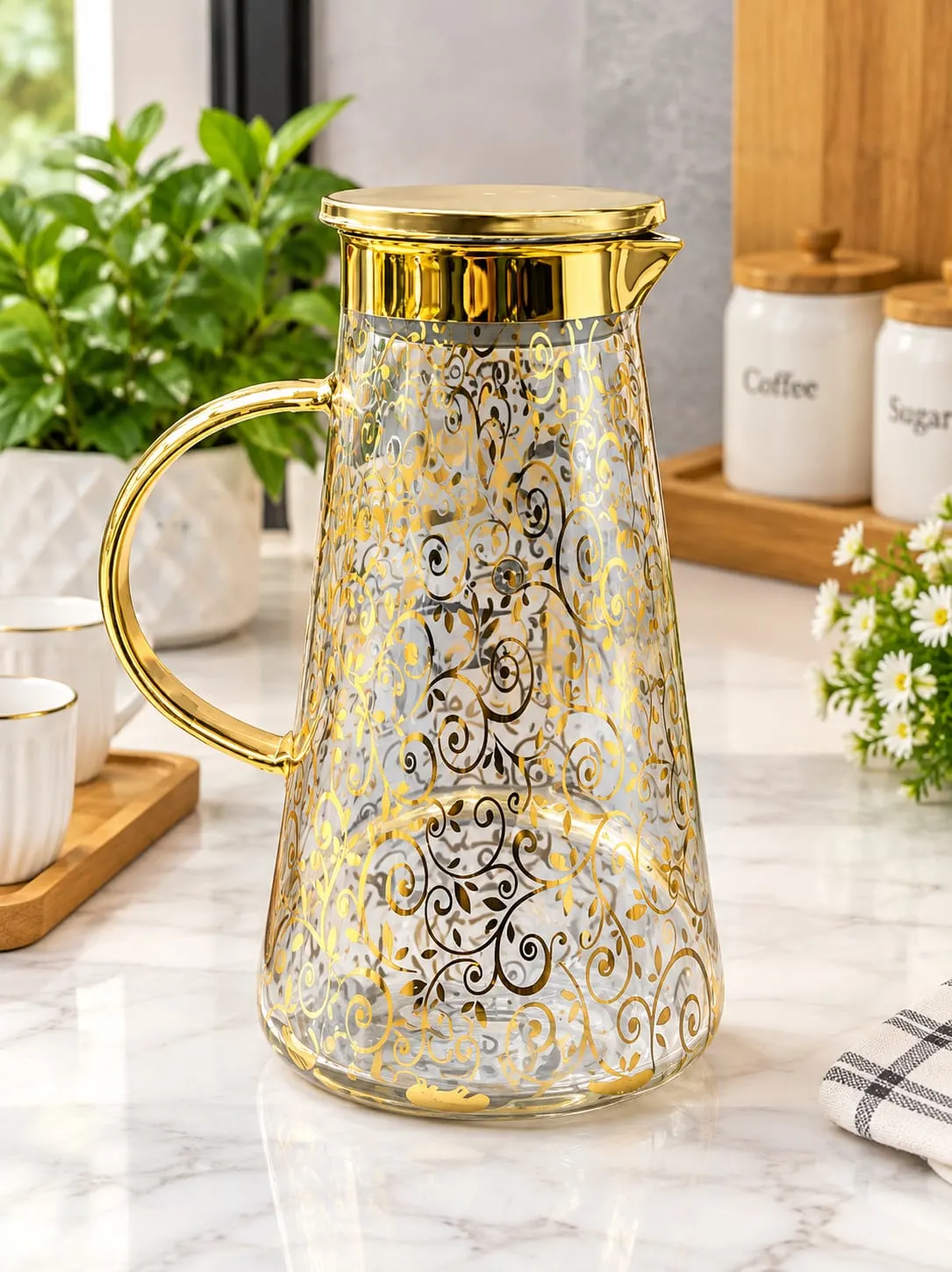 Premium quality Jug with golden print-2