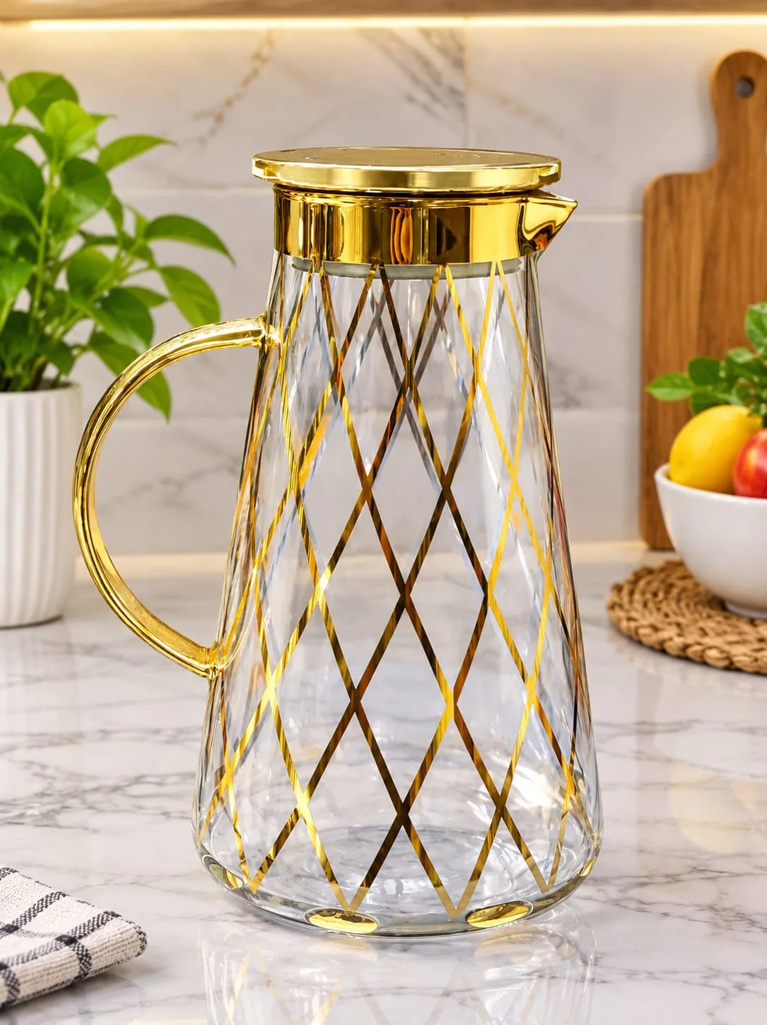 Premium quality Jug with golden print-3
